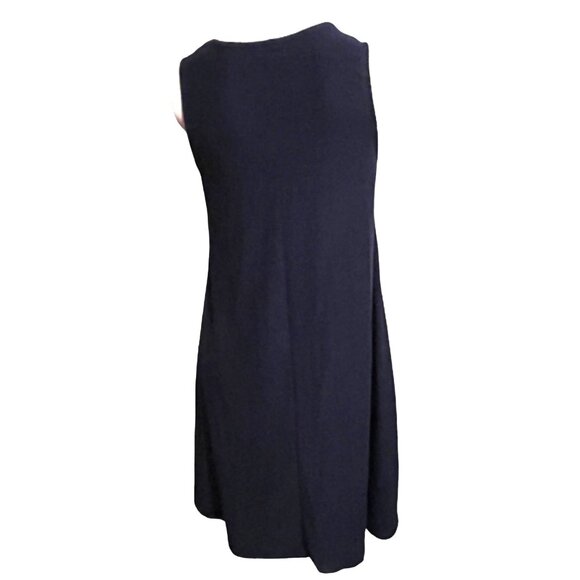 Time & Tru Navy Blue Sundress Sz Medium Soft Sleeveless Flowy Knee Length Dress - Picture 8 of 9